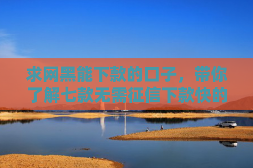 求网黑能下款的口子，带你了解七款无需征信下款快的平台