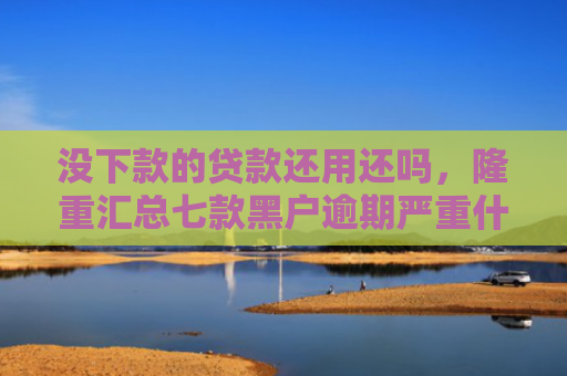 没下款的贷款还用还吗，隆重汇总七款黑户逾期严重什么贷款可以下款