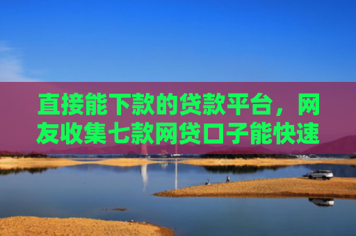 直接能下款的贷款平台，网友收集七款网贷口子能快速下款的