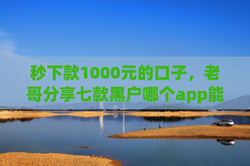 秒下款1000元的口子，老哥分享七款黑户哪个app能下款