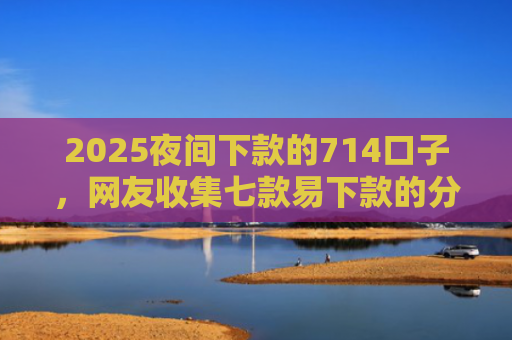 2025夜间下款的714口子，网友收集七款易下款的分期网贷口子