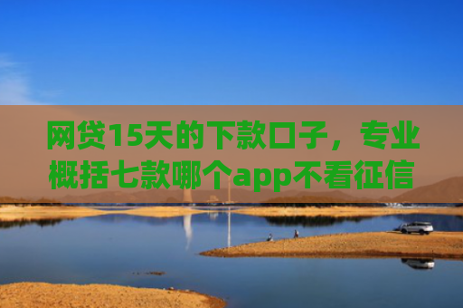 网贷15天的下款口子，专业概括七款哪个app不看征信容易下款