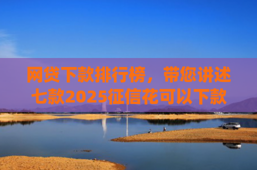 网贷下款排行榜，带您讲述七款2025征信花可以下款的app