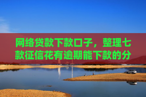 网络贷款下款口子，整理七款征信花有逾期能下款的分期app