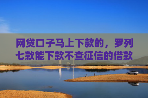 网贷口子马上下款的，罗列七款能下款不查征信的借款app