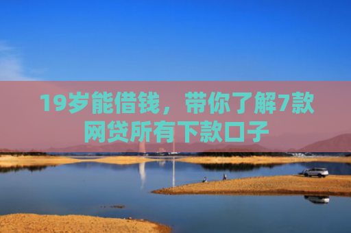 19岁能借钱，带你了解7款网贷所有下款口子
