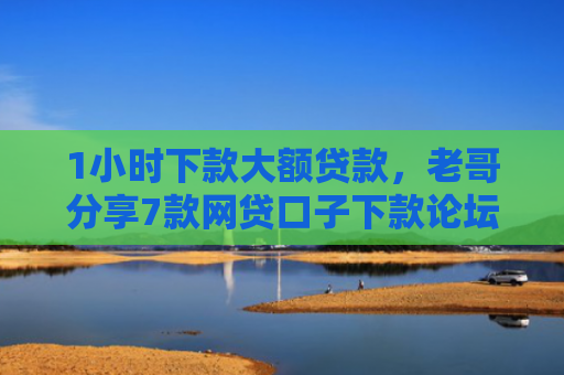1小时下款大额贷款，老哥分享7款网贷口子下款论坛