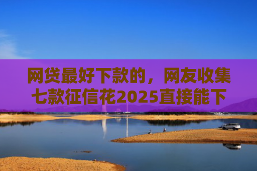 网贷最好下款的，网友收集七款征信花2025直接能下款的APP