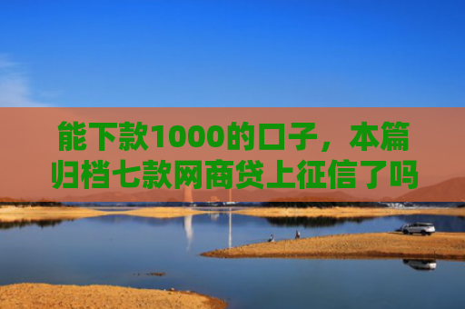 能下款1000的口子，本篇归档七款网商贷上征信了吗能下款吗