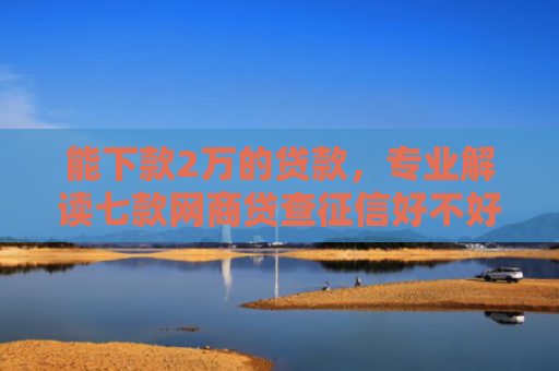 能下款2万的贷款，专业解读七款网商贷查征信好不好下款