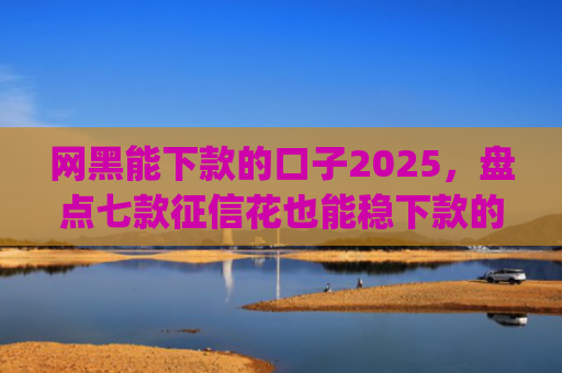 网黑能下款的口子2025，盘点七款征信花也能稳下款的app入口