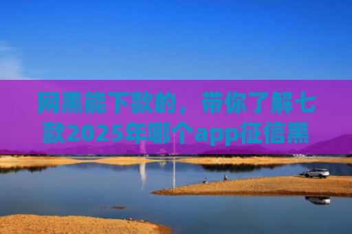 网黑能下款的，带你了解七款2025年哪个app征信黑户能下款
