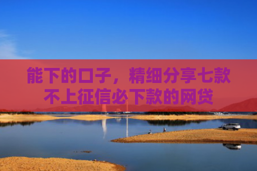 能下的口子，精细分享七款不上征信必下款的网贷