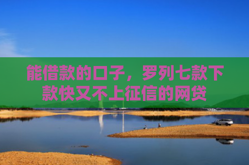 能借款的口子，罗列七款下款快又不上征信的网贷