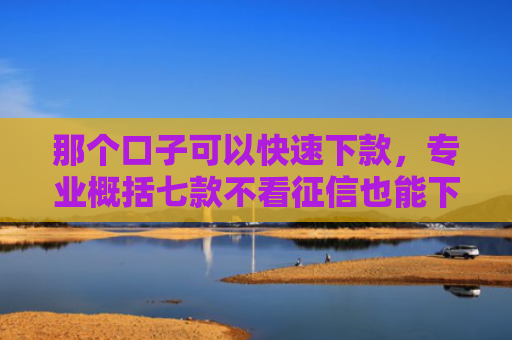 那个口子可以快速下款，专业概括七款不看征信也能下款的网贷