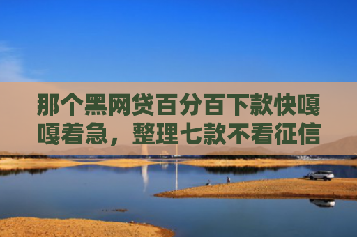 那个黑网贷百分百下款快嘎嘎着急，整理七款不看征信必下款的网贷