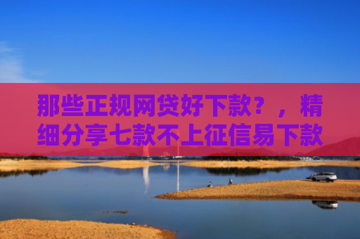 那些正规网贷好下款？，精细分享七款不上征信易下款的网贷