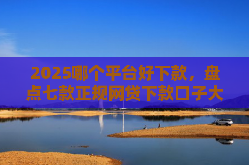 2025哪个平台好下款，盘点七款正规网贷下款口子大全